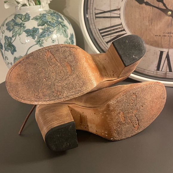 Freebird by Steven Borow Tan Leather Heeled Boots - Picture 7 of 8